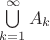 $\bigcup\limits_{k=1}^{\infty}A_k$