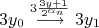 $$3y_0\stackrel{3\frac{3y+1}{2^{\alpha_n}}}{\longrightarrow}3y_1$$