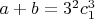 $a+b=3^2c_1^3$