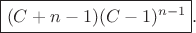 $\boxed{(C + n - 1)(C - 1)^{n - 1}}.$