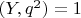 $(Y,q^2) = 1$