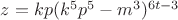 $z=kp(k^5p^5-m^3)^{6t-3}$