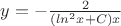$y=-\frac{2}{(ln^2x+C)x}$
