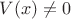 $V(x) \ne 0$