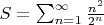 $S=\sum_{n=1}^{\infty}{\frac{n^2}{2^n}}$