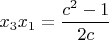 $x_3{x_1}=\dfrac{c^2-1}{2c}$