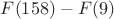 $F(158)-F(9)$