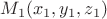 $M_1 (x_1, y_1, z_1)$