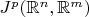 $J^{p}(\mathbb{R}^n, \mathbb{R}^m)$