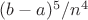 $(b-a)^5/n^4$ $(b-a)^5/n^4$
