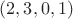 $(2,3,0,1)$