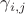 $\gamma_{i,j}$