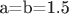 a=b=1.5