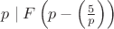 $p\mid F\left(p-\left(\frac{5}{p}\right)\right)$