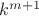 $k^{m+1}$