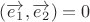 $(\overrightarrow {e_1}, \overrightarrow{e_2})=0