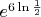 $e^{6\ln\frac 12}$