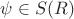 \psi \in S(R)