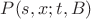 $P(s,x;t,B)$
