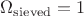 \Omega_{\mathrm{sieved}} = 1