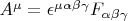 $A^\mu=\epsilon^{\mu\alpha\beta\gamma}F_{\alpha\beta\gamma}$