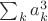 $\sum_k a_k^3$
