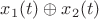 $ x_1(t) \oplus x_2(t) $
