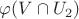 $\varphi (V\cap U_2)$