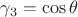 $\gamma_3=\cos\theta$