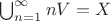 $\bigcup_{n=1}^\infty nV=X$