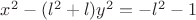 $x^2-(l^2+l)y^2=-l^2-1$