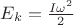 $E_k=\frac {I\omega^2} {2}$