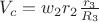 $V_c = w_2 r_2\frac{r_3}{R_3}$
