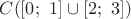 $C([0;\ 1]\cup [2;\ 3])$