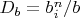 $D_ b ={b_i^n/b}$