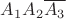 $A_1A_2\overline{A_3}$