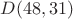 $D(48,31)$