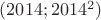 $(2014;2014^2)$