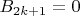 $B_{2k+1}=0$