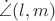 $\dot\angle(l,m)$