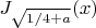 $J_{\sqrt{1/4+a}}(x)$