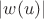 $\left| w(u) \right|$