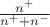 $\frac{n^{+}}{n^{+}+n^{-}}$ $\frac{n^{+}}{n^{+}+n^{-}}$