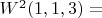 $W^2(1,1,3)=$