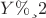 $Y &le;2$