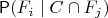 $\Prob(F_i\mid C\cap F_j)$