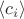 $\langle c_i\rangle$