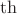 $\operatorname{th}$