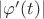 $|\varphi'(t)|$
