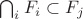 $\bigcap_{i}F_i\subset F_j$
